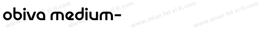 obiva medium字体转换